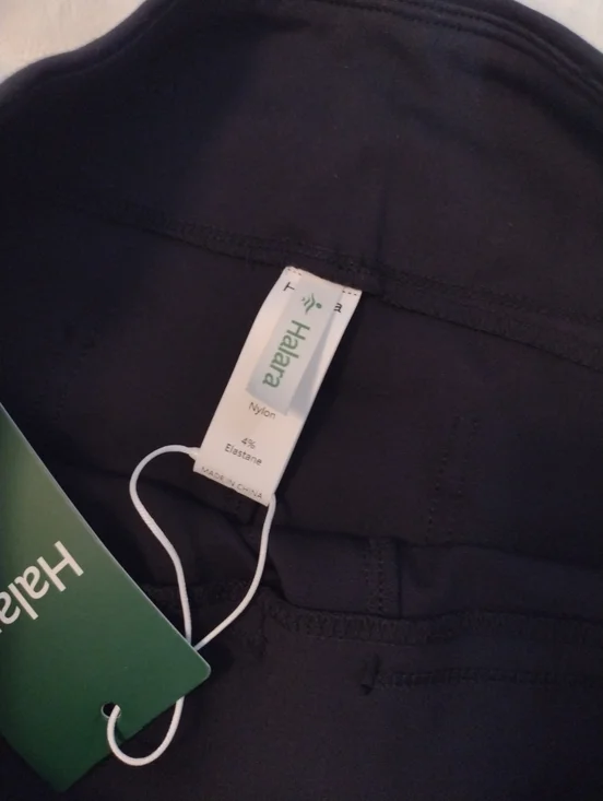 New Halara Athleisure Pants Women Med High Waist Back Pockets Bootcut Black NWT - Picture 4 of 11